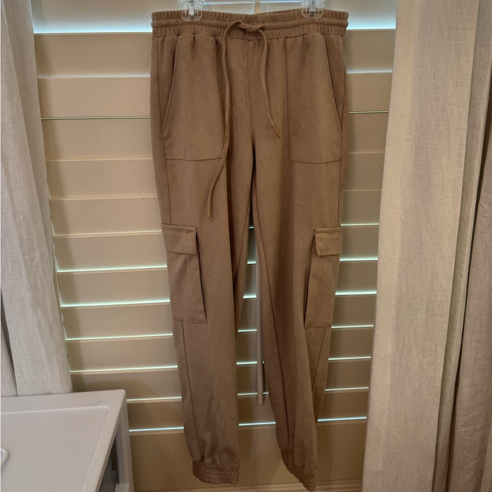 Truth by Republic Suede Joggers XS
